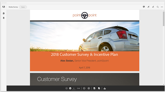 Full Window viewing mode allows you to create a PDF viewing experience similar to Adobe Acrobat Reader in your website.