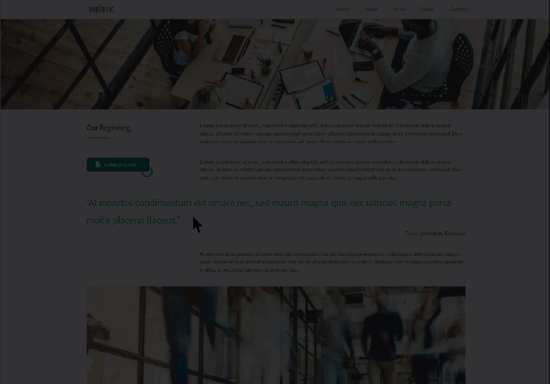 Lightbox embed view allows you to view PDFs as an overlay to your website without leaving the page.