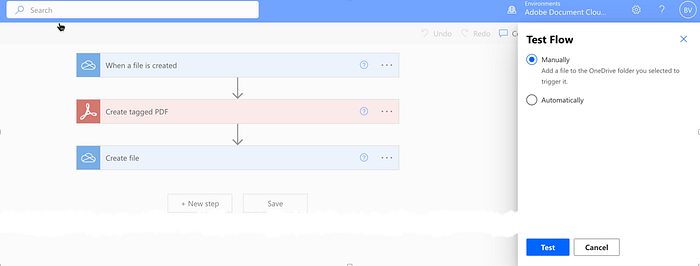 Test mode options in Microsoft Power Automate