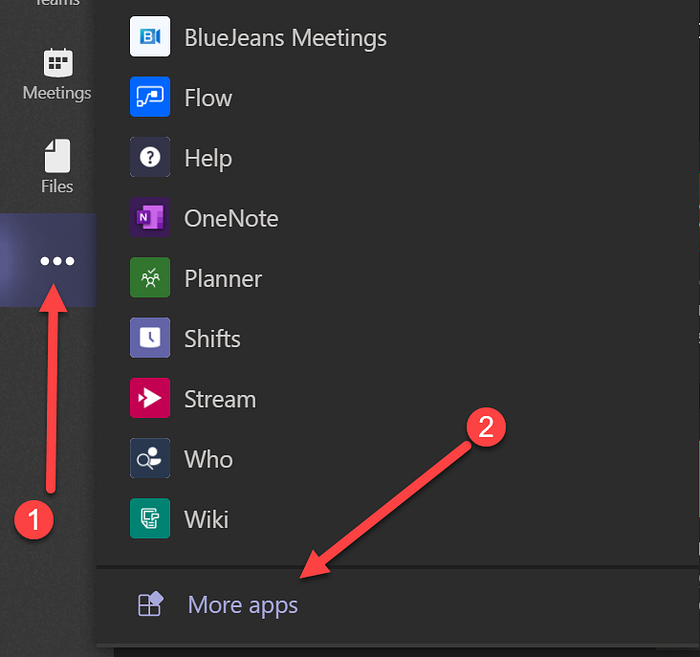 Screenshot how to install Adobe Acrobat Sign inside of Microsoft Teams.