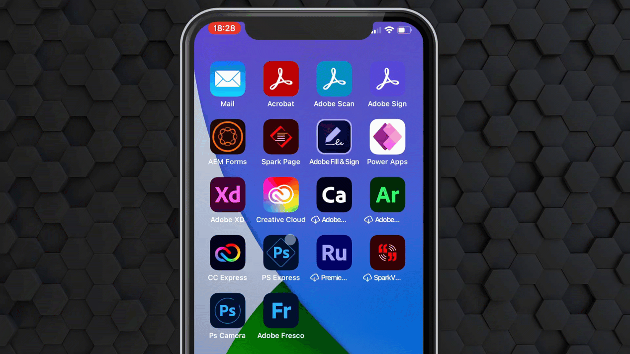 Showing how you can see the cursor on an iOS screen when AssistiveTouch is enabled.